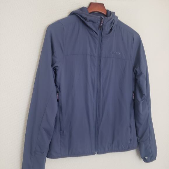 Marmot Womens ALT HB Hoody Storm‎ Full Zip Jacket Blue Ultralight Climbing Hike - Picture 3 of 16